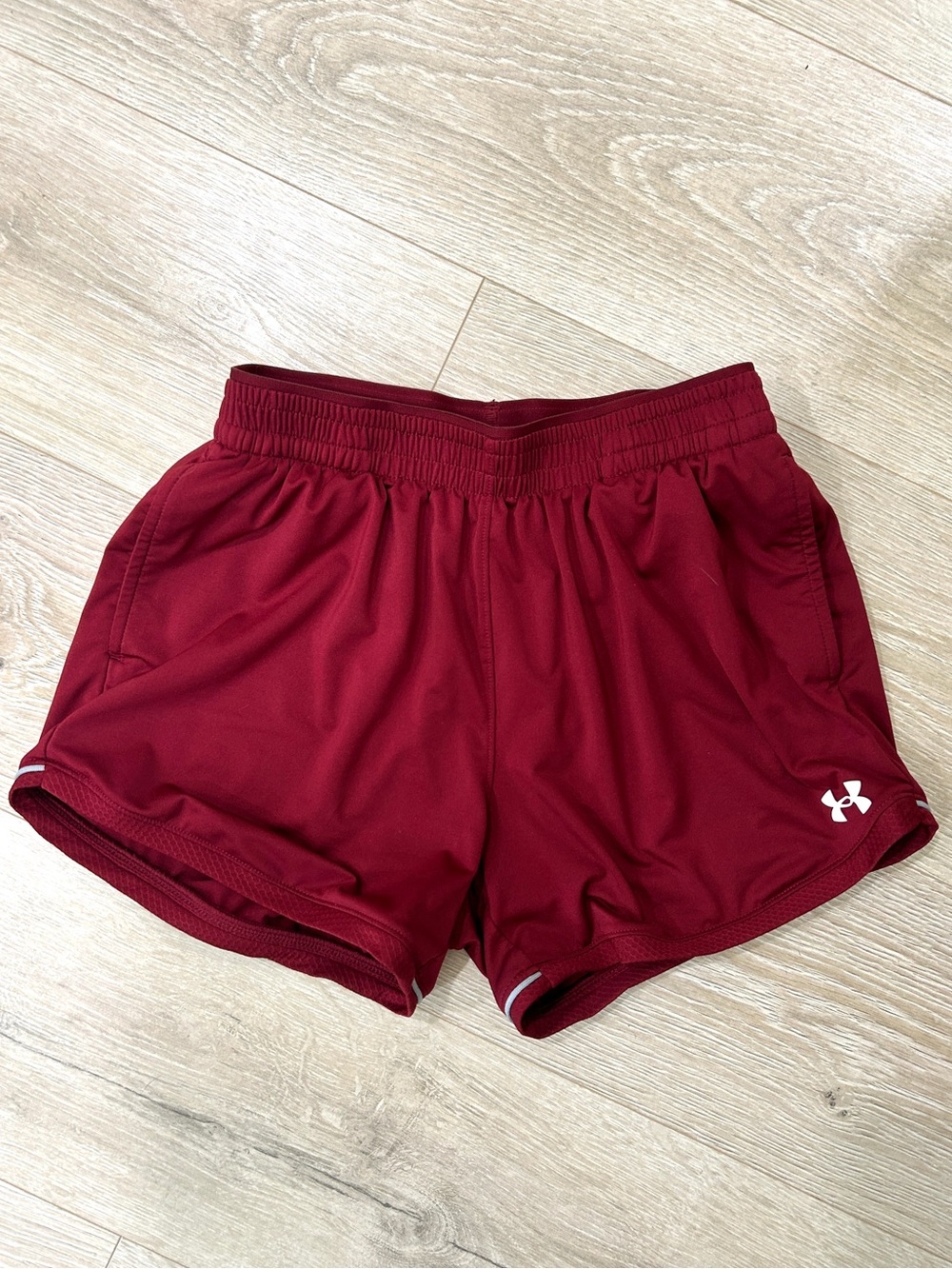 Under Armour Women's Deep Red Athletic Shorts
